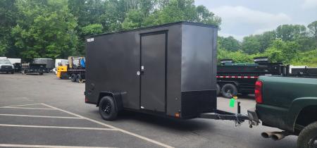 New 6 x 12 LOOK ST DLX Cargo Trailer Blackout Package 3k