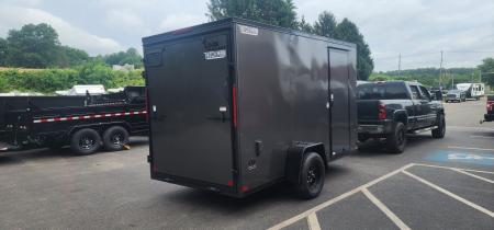 New 6 x 12 LOOK ST DLX Cargo Trailer Blackout Package 3k