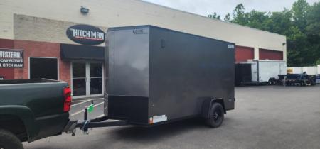 New 6 x 12 LOOK ST DLX Cargo Trailer Blackout Package 3k