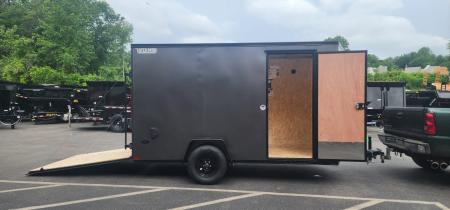 New 6 x 12 LOOK ST DLX Cargo Trailer Blackout Package 3k
