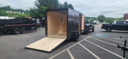 New 6 x 12 LOOK ST DLX Cargo Trailer Blackout Package 3k