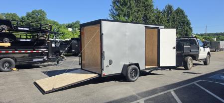 Used 6 x 12 LOOK ST DLX Cargo Trailer Blackout Package 3k