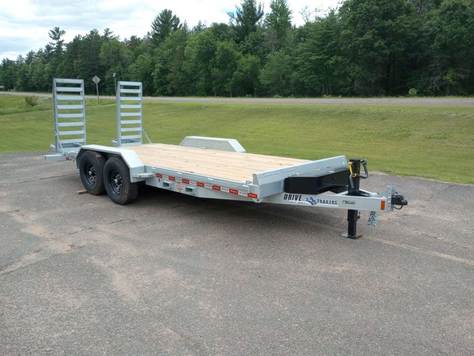 New 2026 Drive Trailers 14K 18'x82" Galvanized Equipment Trailer