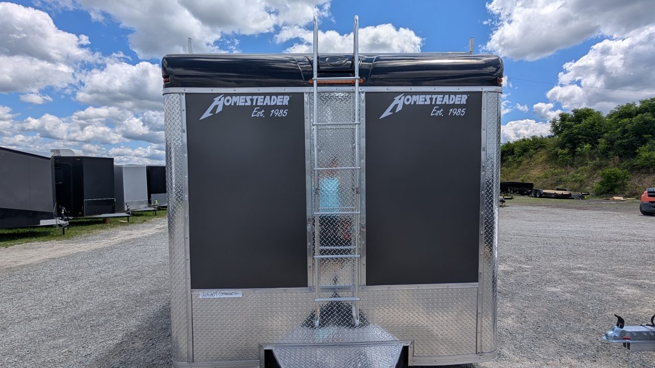 New 2027 Homesteader 8.5 x 18 HD Champion Contractor Cargo Trailer w/ Barn Doors (14K GVW)