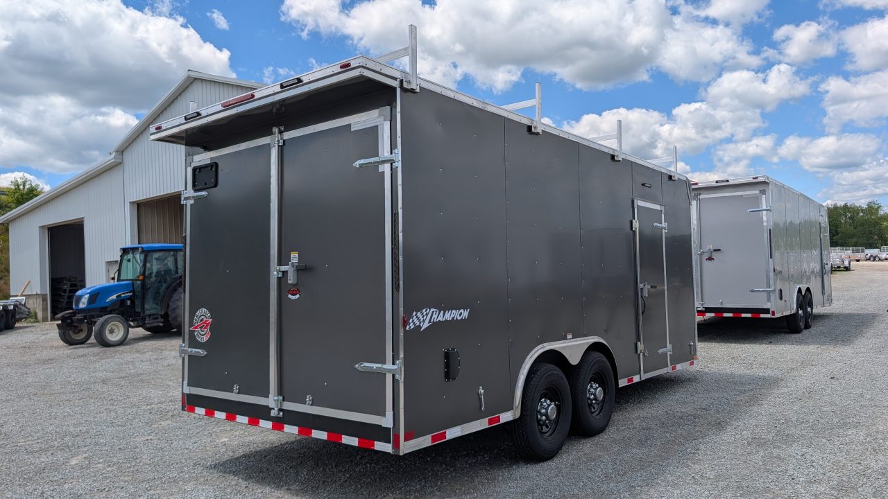 New 2027 Homesteader 8.5 x 18 HD Champion Contractor Cargo Trailer w/ Barn Doors (14K GVW)