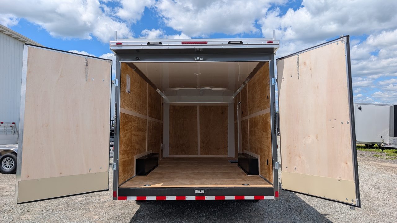 New 2027 Homesteader 8.5 x 18 HD Champion Contractor Cargo Trailer w/ Barn Doors (14K GVW)