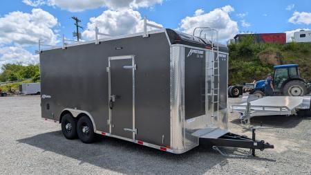 New 2027 Homesteader 8.5 x 18 HD Champion Contractor Cargo Trailer w/ Barn Doors (14K GVW)