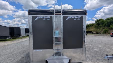 New 2027 Homesteader 8.5 x 18 HD Champion Contractor Cargo Trailer w/ Barn Doors (14K GVW)