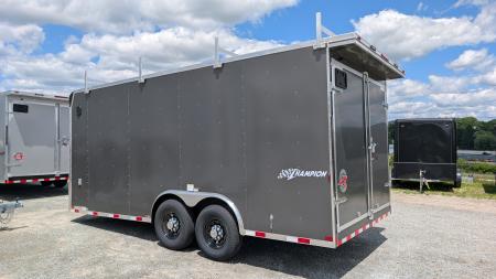 New 2027 Homesteader 8.5 x 18 HD Champion Contractor Cargo Trailer w/ Barn Doors (14K GVW)