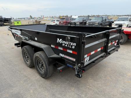 New 2027 PJ 83"x14' BP Tandem Axle Low Pro Telescopic Dump w/ 24" Sides – DT Voyager Package
