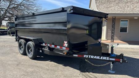 New 2027 PJ 83 x14' BP Tandem Axle Dump w/ 48  Sides – D7