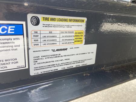 New Lamar Trailers LM 83"X20' EQUIP HAULE