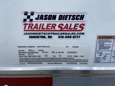 New United UXT-8.5X24 Cargo Enclosed Trailer