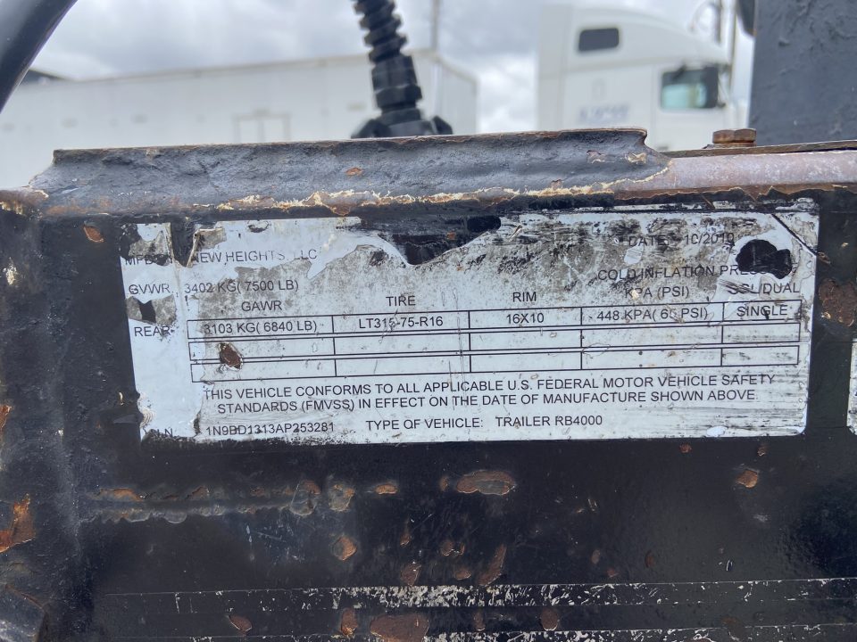 Used 2010 New Heights EQUIPTER Dump Trailer 10'