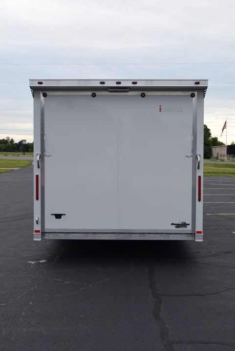 New INTECH 8.5x24 LITE SERIES ALL ALUMINUM CAR HAULER W/ Full Escape Door