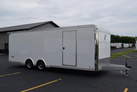 New INTECH 8.5x24 LITE SERIES ALL ALUMINUM CAR HAULER W/ Full Escape Door