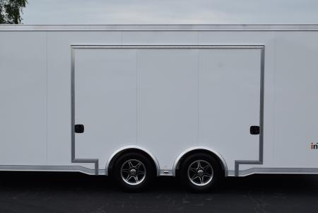 New INTECH 8.5x24 LITE SERIES ALL ALUMINUM CAR HAULER W/ Full Escape Door