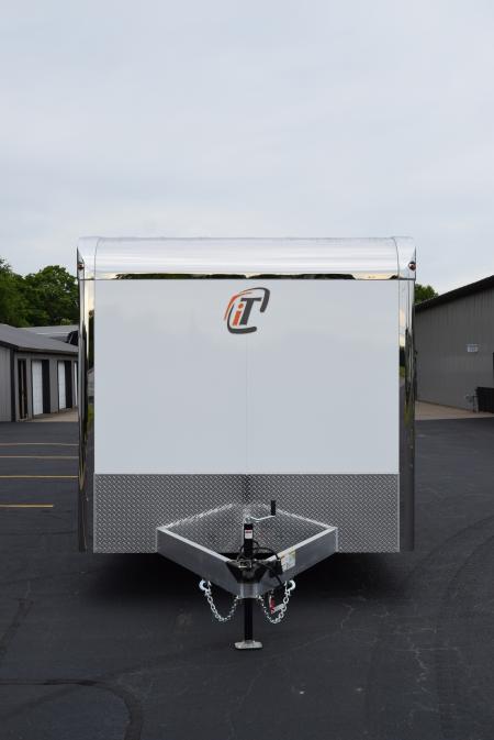 New INTECH 8.5x24 LITE SERIES ALL ALUMINUM CAR HAULER W/ Full Escape Door