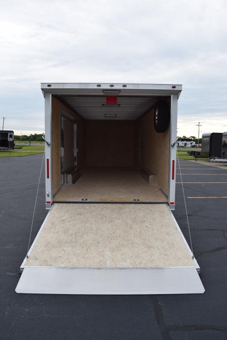 New INTECH 8.5x24 LITE SERIES ALL ALUMINUM CAR HAULER W/ Full Escape Door