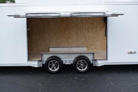 New INTECH 8.5x24 LITE SERIES ALL ALUMINUM CAR HAULER W/ Full Escape Door