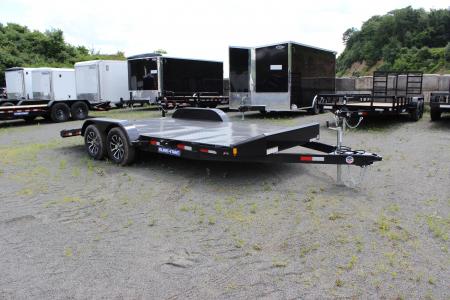 New 2026 Sure-Trac 7x18 7K Steel Deck Car Hauler