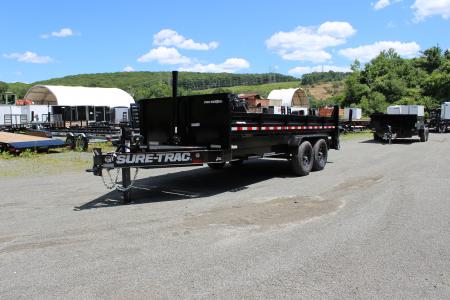 New 2026 Sure-Trac 7x16 15.4K Pro Series I-Beam Telescopic Dump Trailer