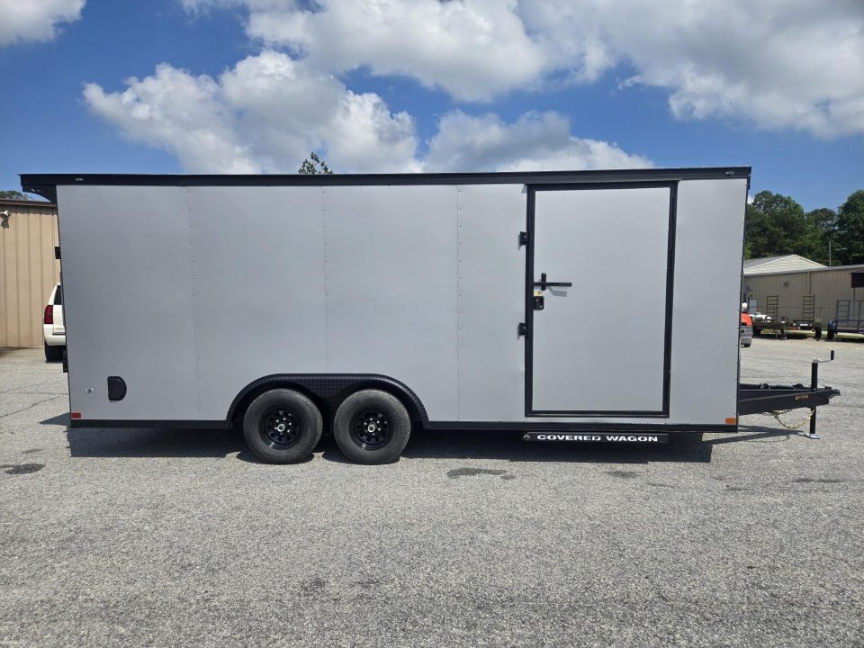 New 2026 COVERED WAGON 8.5X20 ENCLOSED TRAILER WITH 5200LB AXLES AND BLACK OUT PACKAGE