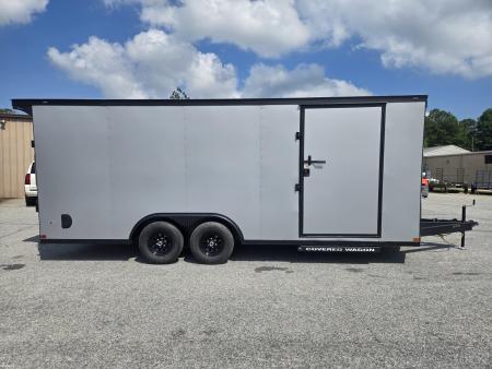 New 2026 COVERED WAGON 8.5X20 ENCLOSED TRAILER WITH 5200LB AXLES AND BLACK OUT PACKAGE