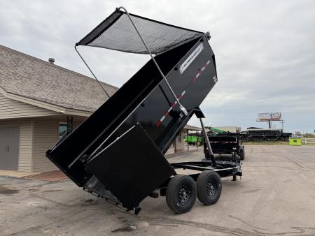 New 2027 PJ 83"x14' BP Tandem Axle Low Pro Telescopic Dump w/ 48" Sides – DT Voyager Package
