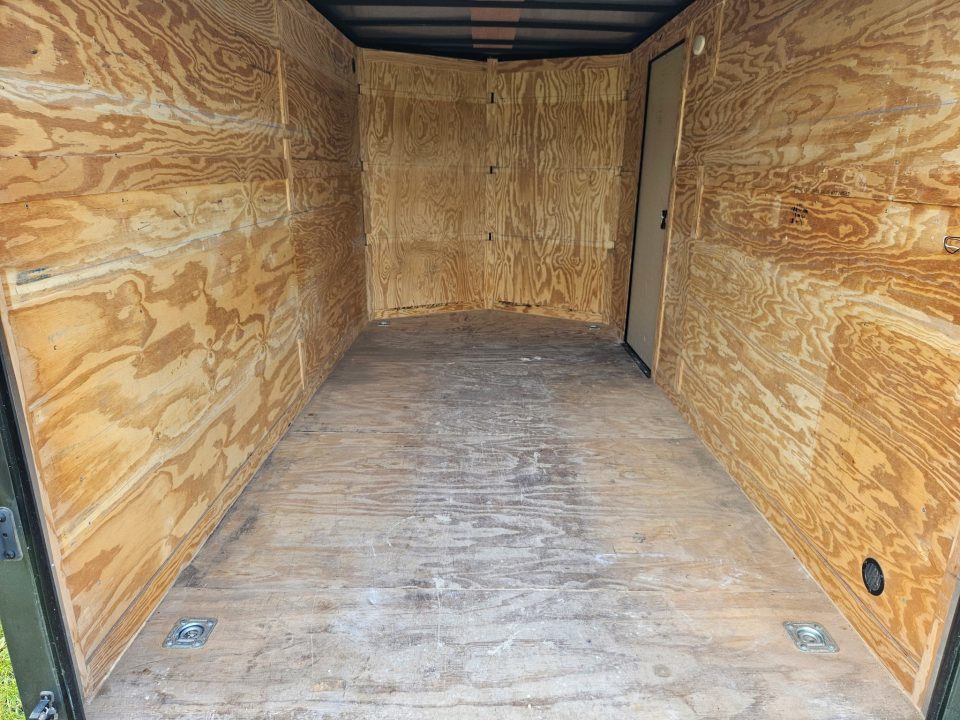 Used 2024 Rock Solid 7X14 TANDEM 7K CARGO W/BLACKOUT TRIM 7' HEIGHT & RAMP DOOR