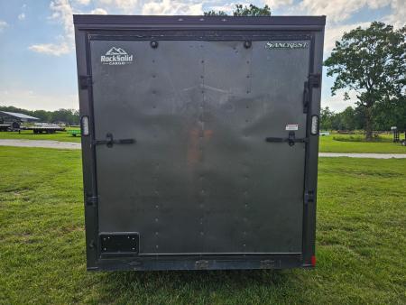 Used 2024 Rock Solid 7X14 TANDEM 7K CARGO W/BLACKOUT TRIM 7' HEIGHT & RAMP DOOR