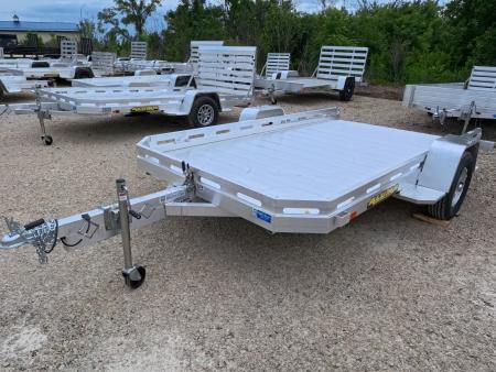 New 2027 Aluma 77 x 12 Heavy Slotted Single Axle Utility Tilt Trailer with 2990 lb. GVWR