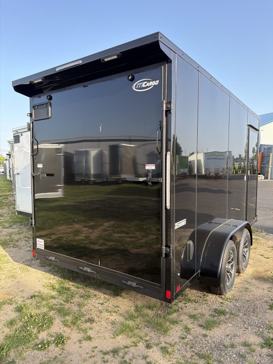 New 2026 ITI Cargo 7 X 14 XE Flat Top V-Nose 7K ( Composite Black/Black Trim )