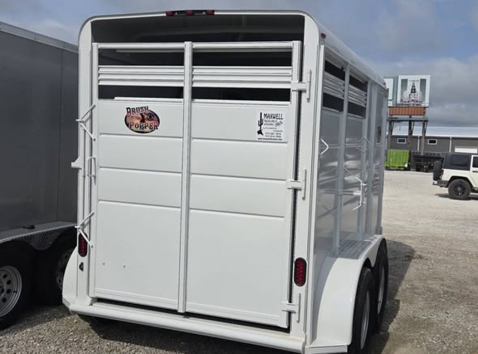 New 2026 Maxwell BrushPopper Slant 2 Horse Trailer
