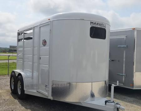New 2026 Maxwell BrushPopper Slant 2 Horse Trailer