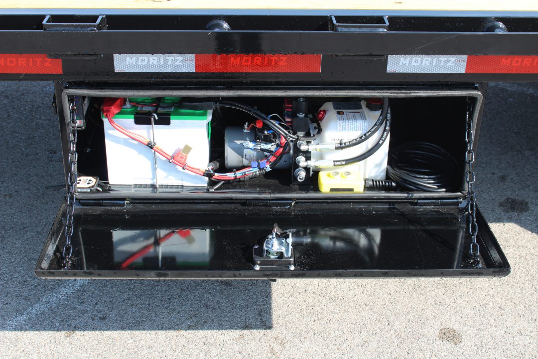New 2026 Moritz FDGH Hydraulic Tail 32' GOOSENECK Deckover Flatbed ...