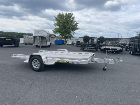 New 2027 Aluma 77 X12' Aluminum Tilt Utility Trailer