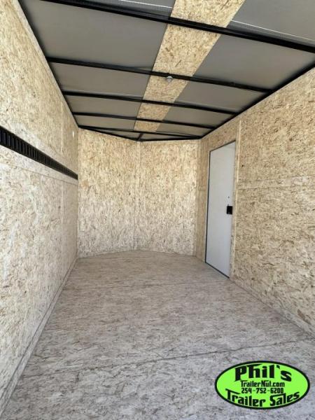 New 7X12 ENCLOSED TRAILER CARGO TRAILER DOUBLE DOORS Cargo / Enclosed Trailer SCREWLESS .080 EXTERIOR & REAR WING