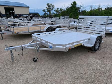 New 2027 Aluma 77 x 12 Heavy Single Axle Aluminum Utility, with Straight Tailgate, and 2990lb. GVWR