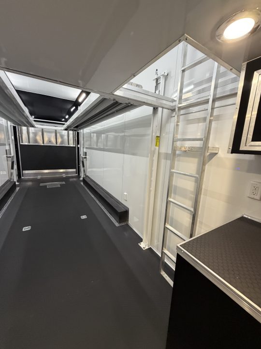 New 2027 Haulmark EDGE 28 Stacker Race Trailer, Finished Race Interior, 21K GVWR, Awnings, Lift