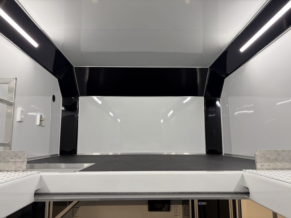 New 2027 Haulmark EDGE 28 Stacker Race Trailer, Finished Race Interior, 21K GVWR, Awnings, Lift