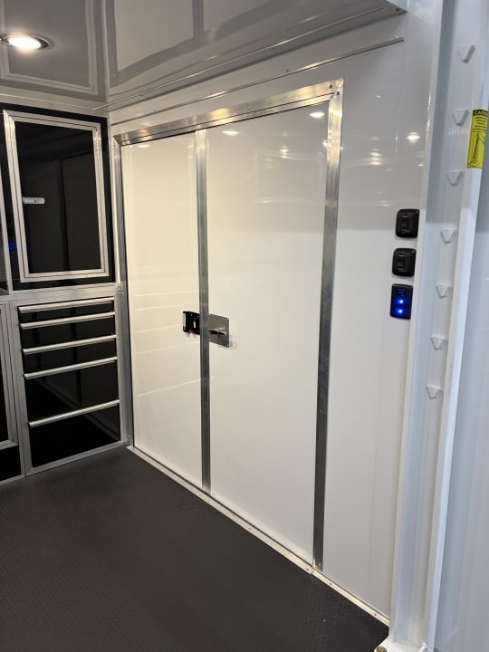 New 2027 Haulmark EDGE 28 Stacker Race Trailer, Finished Race Interior, 21K GVWR, Awnings, Lift