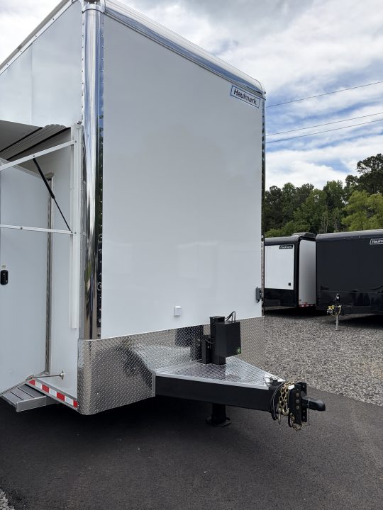 New 2027 Haulmark EDGE 28 Stacker Race Trailer, Finished Race Interior, 21K GVWR, Awnings, Lift