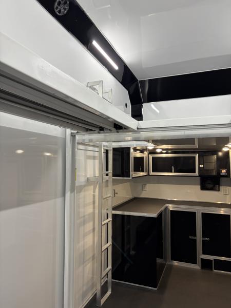 New 2027 Haulmark EDGE 28 Stacker Race Trailer, Finished Race Interior, 21K GVWR, Awnings, Lift