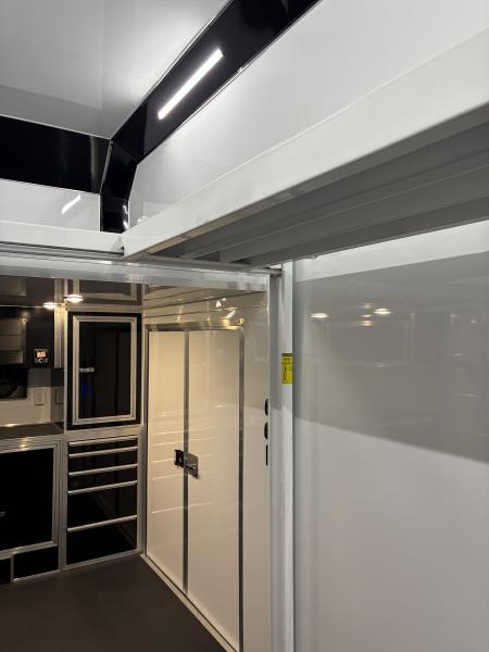 New 2027 Haulmark EDGE 28 Stacker Race Trailer, Finished Race Interior, 21K GVWR, Awnings, Lift