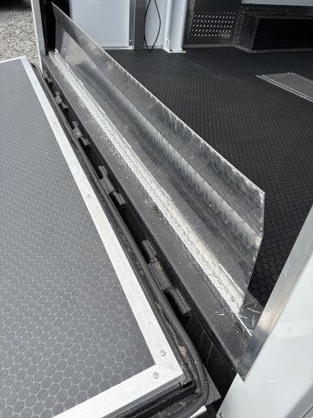 New 2027 Haulmark EDGE 28 Stacker Race Trailer, Finished Race Interior, 21K GVWR, Awnings, Lift