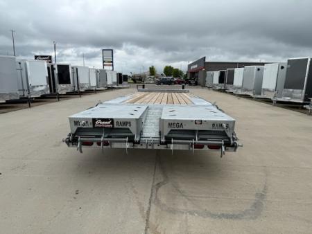 New 2026 BND Trailers GAL25 835X20+5 MEGA RAMPS GALVANIZED DECK OVER