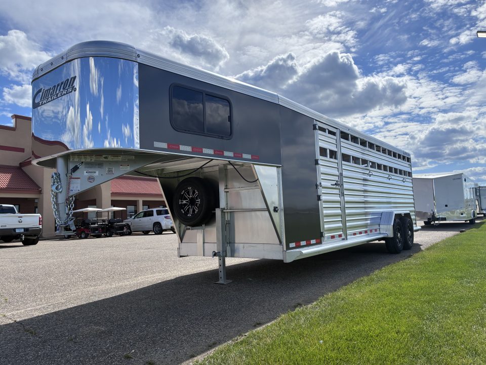 New 2027 Cimarron Trailers Lonestar 24' Stock / Stock Combo Trailer