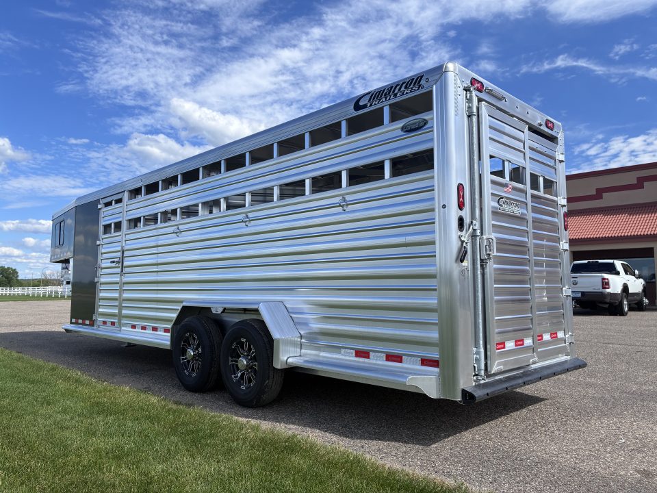 New 2027 Cimarron Trailers Lonestar 24' Stock / Stock Combo Trailer