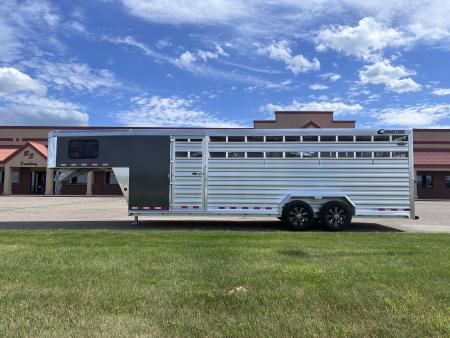 New 2027 Cimarron Trailers Lonestar 24' Stock / Stock Combo Trailer